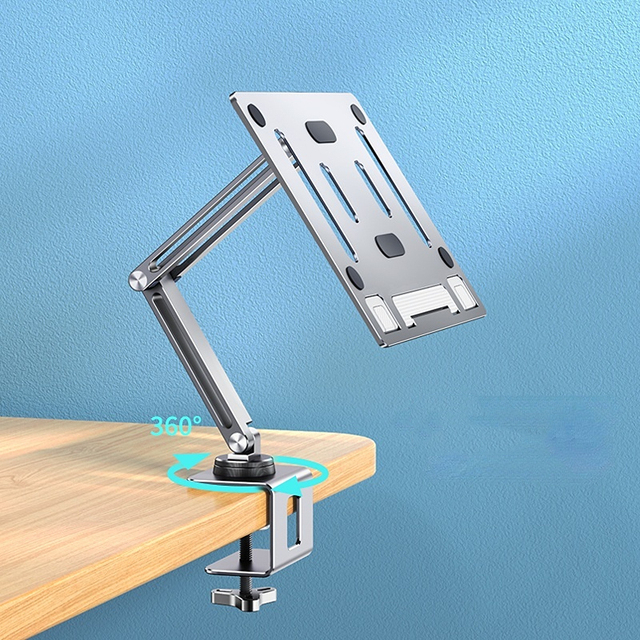 Support pour ordinateur portable rotatif à 360 °, support de tablette, support de livre, support de bureau réglable en hauteur, support paresseux_voghion.com