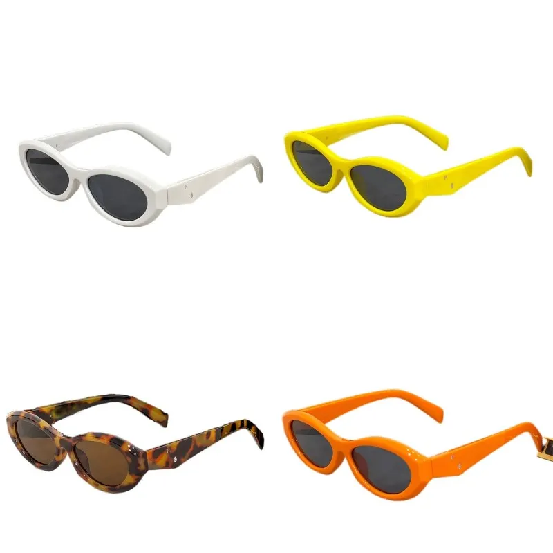 Lunettes de soleil œil de chat adumbral de couleur mixte pour femmes en option, rétro, tendance, orange, monture complète, UV400_voghion.com