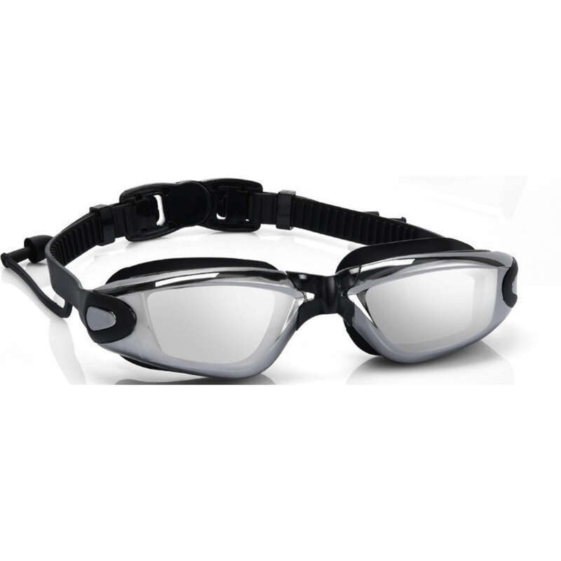 Gafas de natación de silicona para adultos, galvanizadas de alta definición, antivaho e impermeables._voghion.com