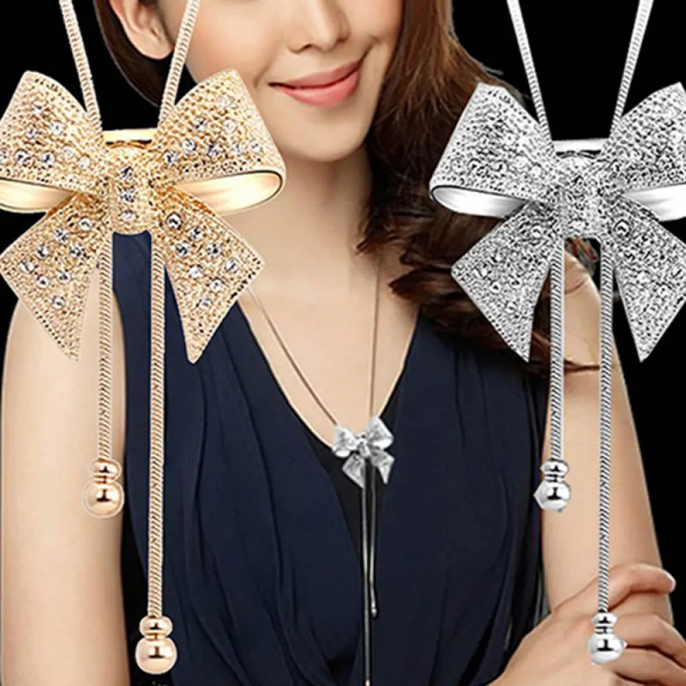 Colliers pendentifs mode coréenne collier papillon réglable longue chaîne de pull femme personnalisé tendance élégant_voghion.com