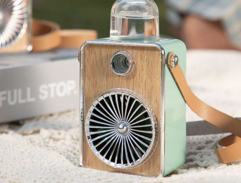 Ventilatore portatile a lunga durata per il collo, piccolo, con ricarica USB, per studenti, mini, spray rigenerante per l'aria._voghion.com