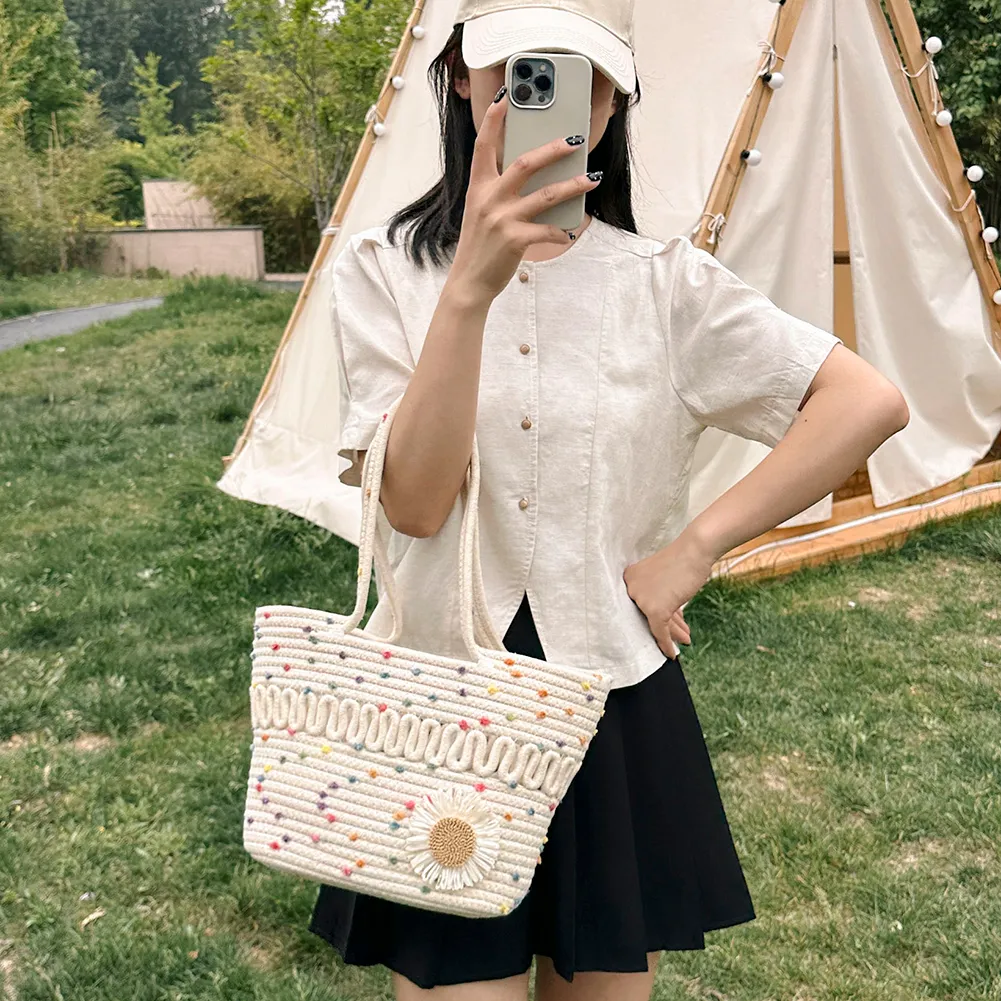 Häkeln Strand Achsel Weibliche Kupplung Frauen Tote Mode Stroh Handtasche Große Kapazität Weben Hobo Geldbörsen Weiche Achselhöhle Tasche_voghion.com