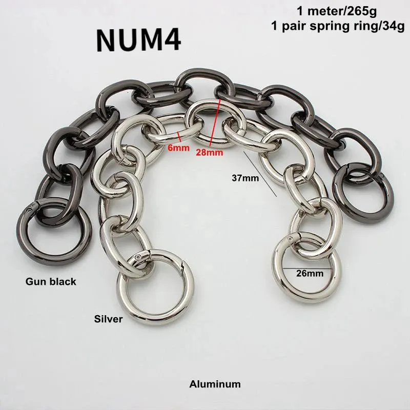304560100120cm Lanț de gogoașă Geometric Norocoasă Geantă Transformare Curea de umăr metalică Accesorii 241028_voghion.com