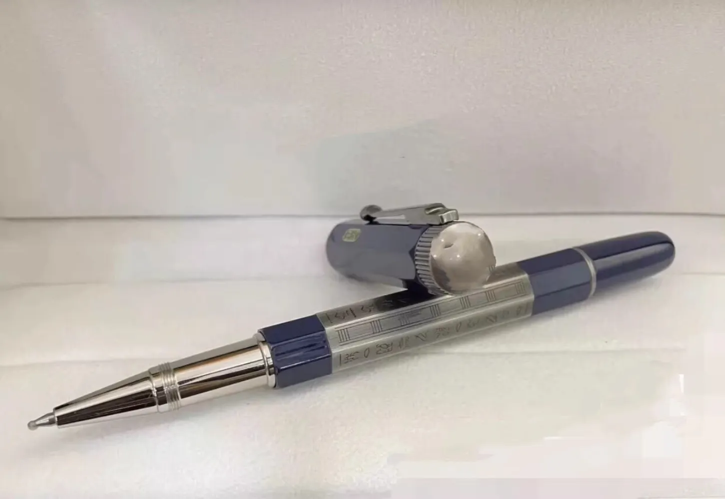 Vente en gros Proust Great Master Series - Stylo à encre à pistons Old Proust avec capuchon en métal, stylo rétro bicolore égyptien rond Heritage Series, stylo signature,_voghion.com