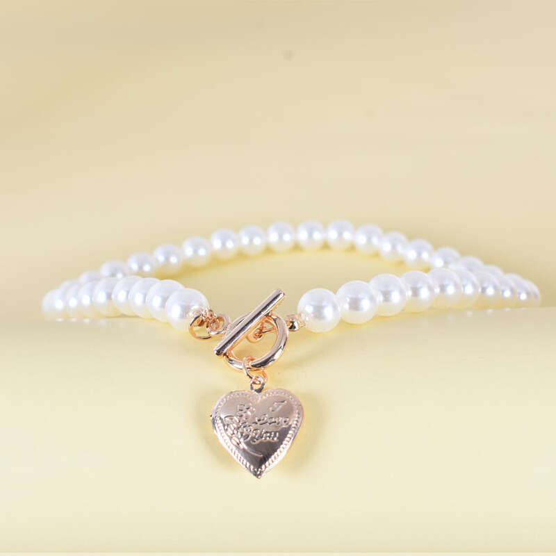 Schmuck Sinn für Luxus, Mode, Persönlichkeit. Neue Perle S mit minimalistischem Temperament und einem Ins-Stil Herz_voghion.com