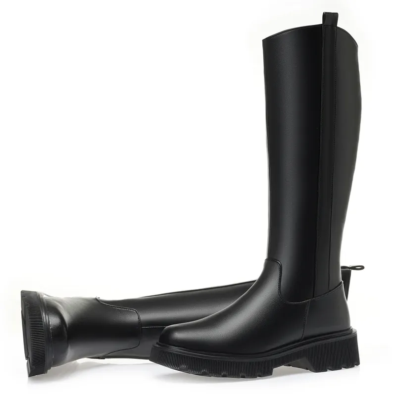 AIYUQI Winter Female Genuine Leather 2024 New Wool Warm High Platform Large Size Women Snow Boots_voghion.com