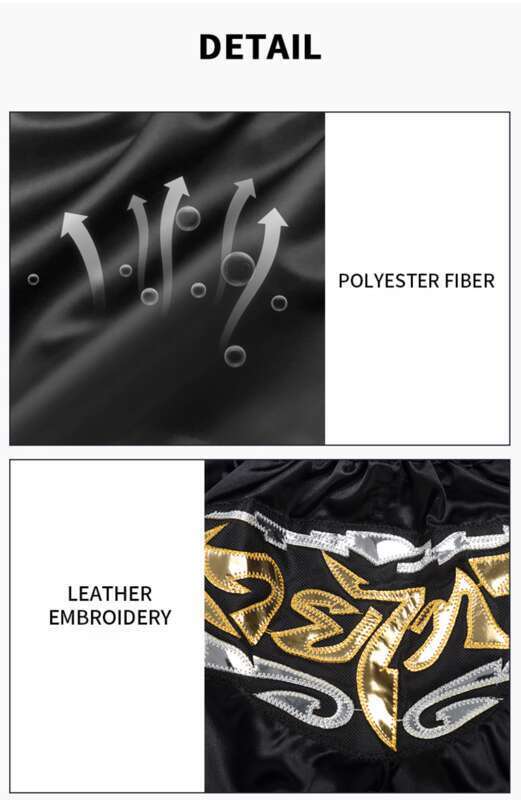 Pantaloncini Muay Thai thailandesi per uomini e donne adulti MMA Training Performance Boxe Arti marziali Sanda Combattimento uomini e donne_voghion.com