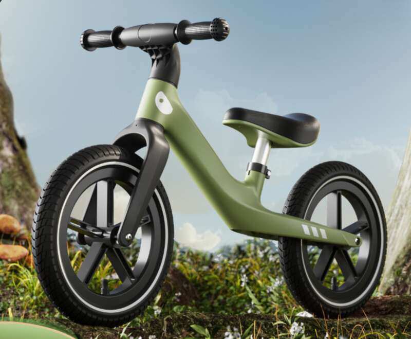 2-7-årig babys cykelpartner: Tohjulet balancecykel med nylonstel, kan bruges som løbehjul_voghion.com