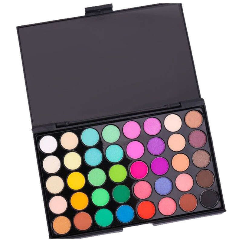 40 farver pudderblush flerfarvet kombination øjenskyggepalette ny_voghion.com