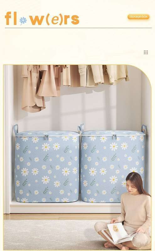 Universal Large Capacity Household Clothes Quilt Folding Bag Waterproof And Moisture Proof Storage Box Student Dormitory_voghion.com