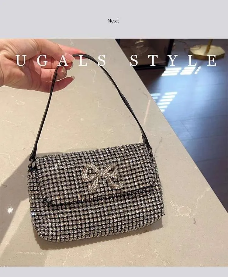 Crystal Rhies Dia Square Glitter Women Handbag Fashion Evening Wedding Party Clutch Purse Shoulder Bag Street Dressing_voghion.com