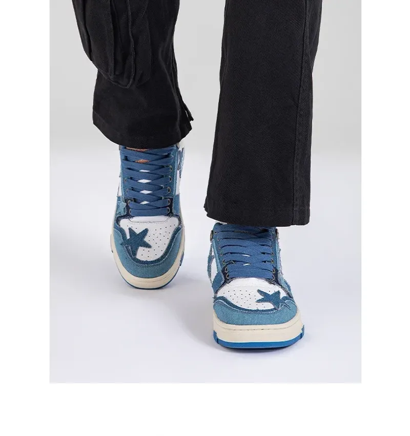 Modische Basketball-Sneakers: bequeme Casual-Sportschuhe mit weichen Sohlen_voghion.com