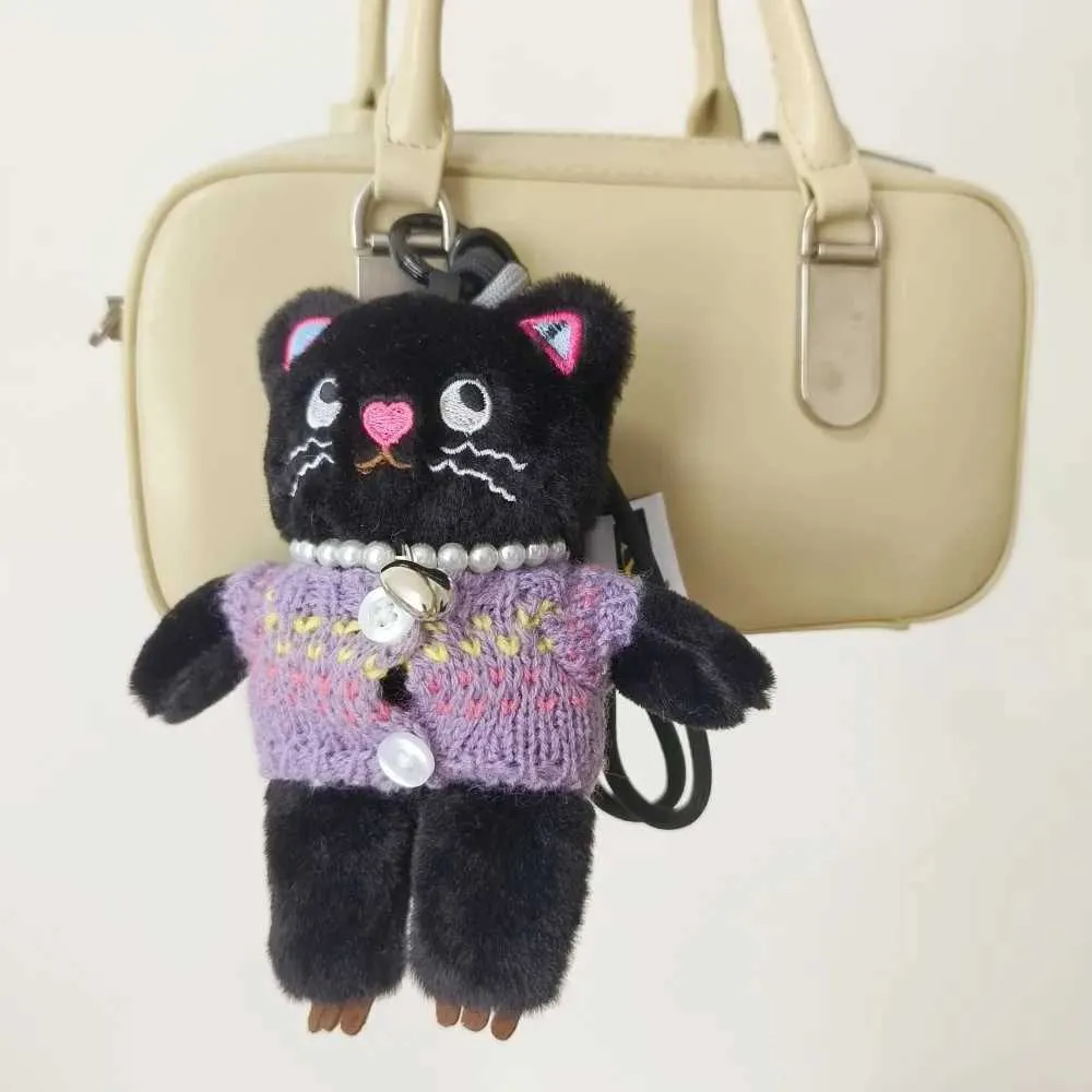 Breloc de pluș cu pisică Kaii de 15 cm, pandantiv pentru chei auto, decorare pentru păpușă și fete, accesorii pentru geantă Y241121_voghion.com