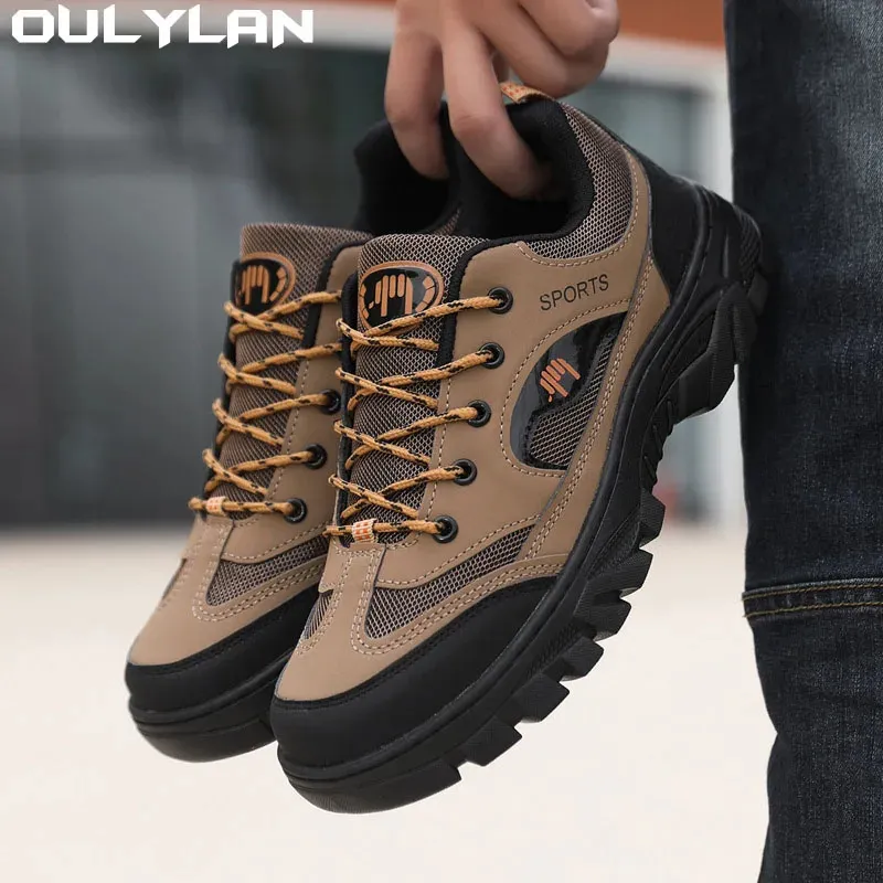 Oulylan Hiking Non-slip Outdoor for Men Climbing Sports Man Leisure Running Shoes Trekking Sneakers 240619_voghion.com
