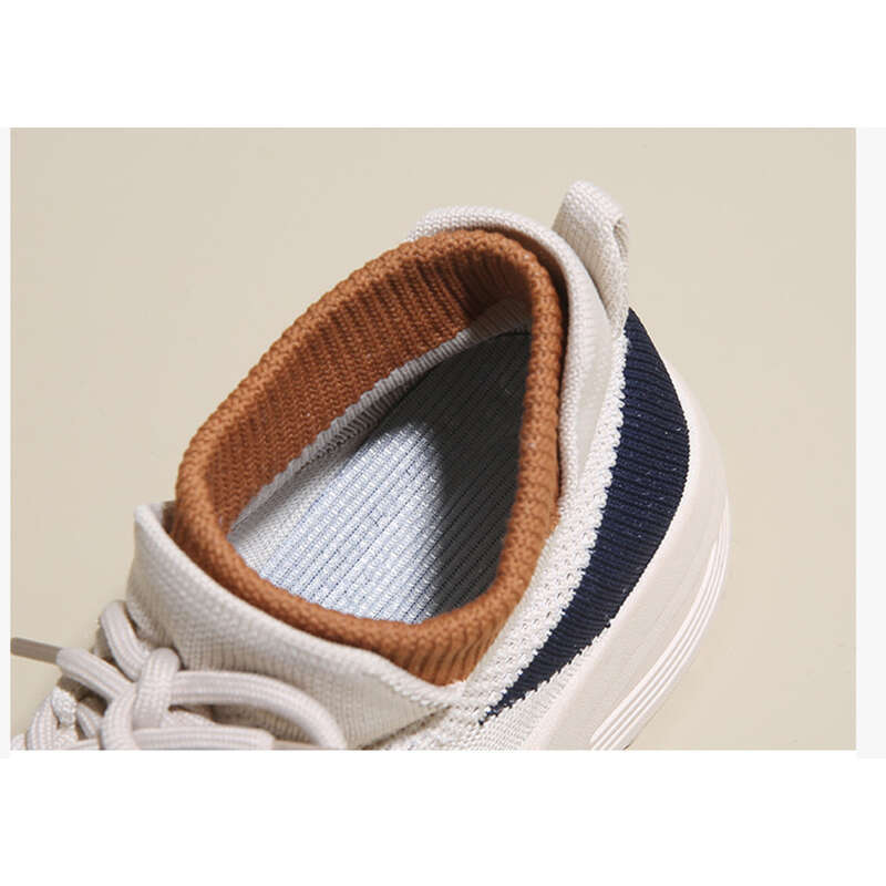 Paar Flyknit Socken Einfache Atmungsaktive Dicke Unterseite Multifunktionale Turnschuhe_voghion.com