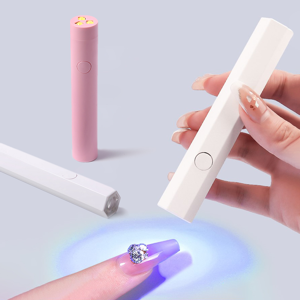Bærbar salon Hurtigtørrende USB-negletørremaskine Hjemmefototerapiværktøj Professionel UV LED-neglelampe Mini lommelygtepen_voghion.com