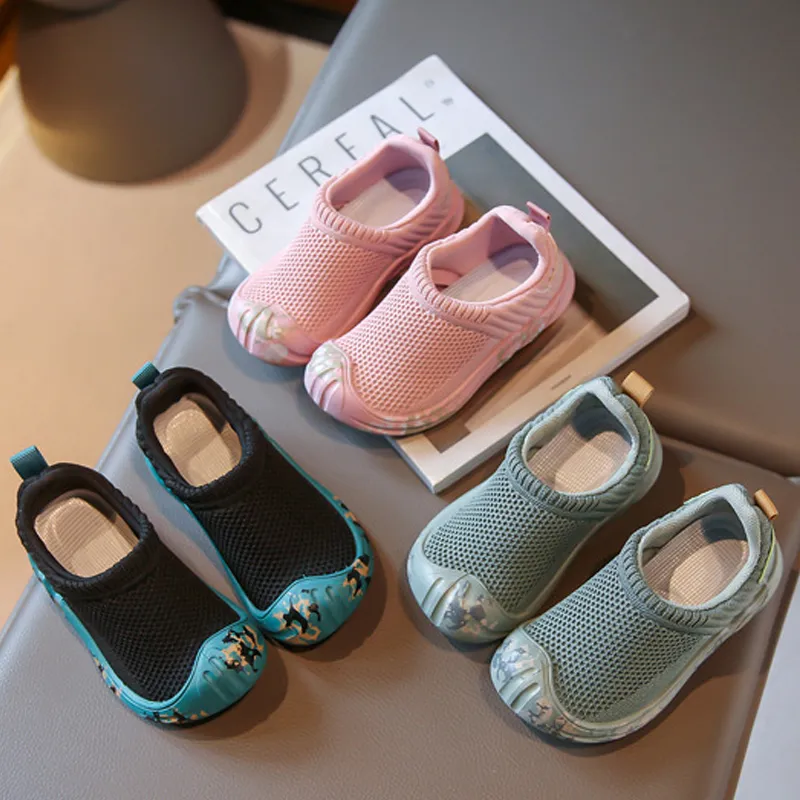 Otroške superge, vojaško zelene, mehke, nedrseče, lahke, za fante in deklice, tek, Littlprouts Four Seasons, roza, za otroke, tenis_voghion.com