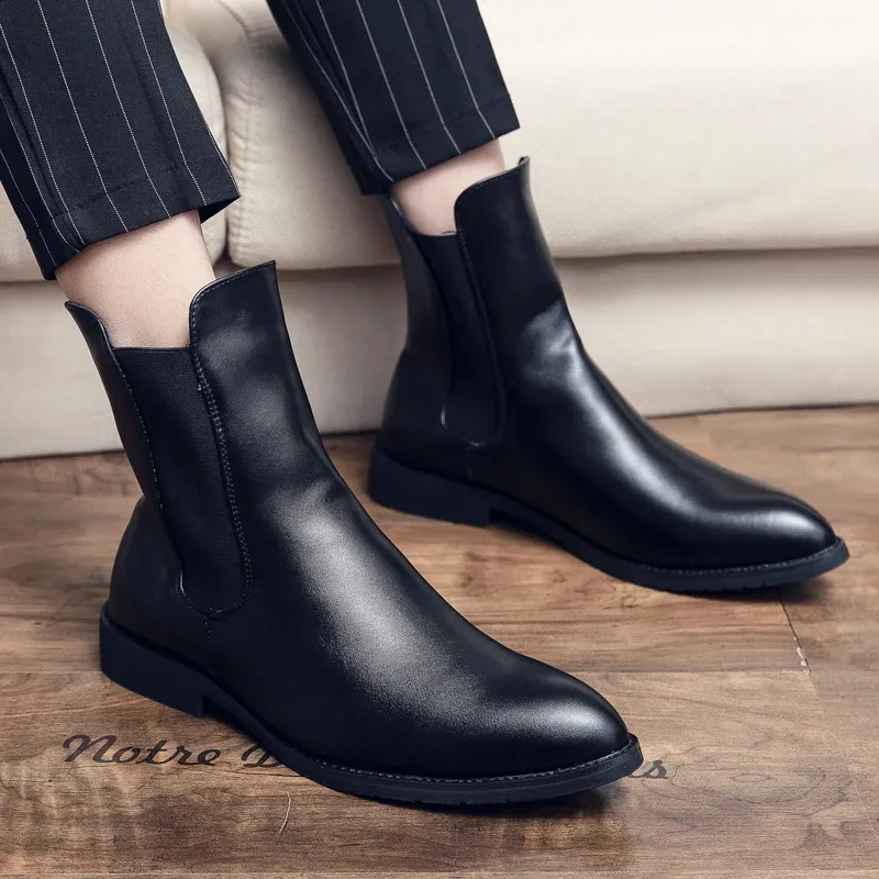 Erkek moda rahat bilek botları deri rahat kışlık erkek ayakkabı büyük beden 38-48 240930_voghion.com