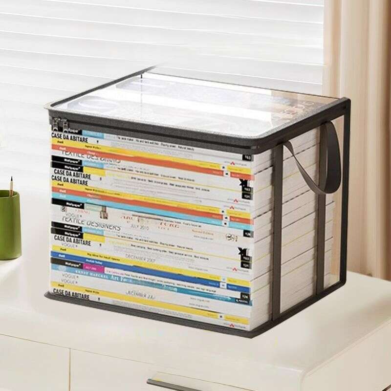 【 4745 Personen Bewertungen 】 Lagerung Student Klassenzimmer Verpackung und Organisation Faltbare Transparente Buch Box, Lagerung Tasche_voghion.com