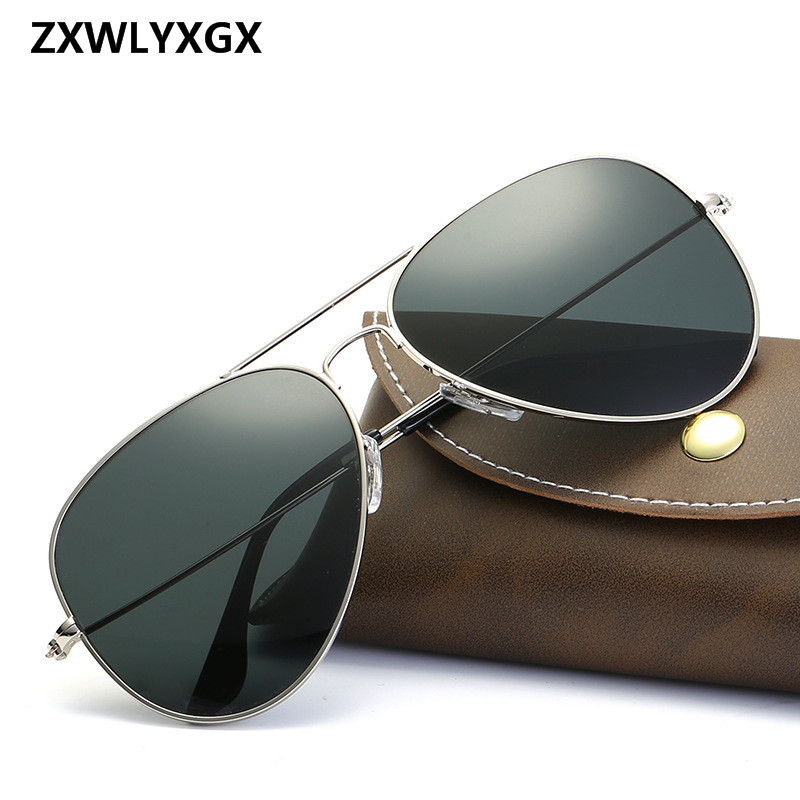 Men's Driving Sun Glasses For Men Women Brand Designer Male Vintage Black Pilot Sunglasses UV400_voghion.com