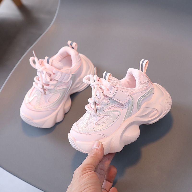 SH Kids Sport Fashion Mesh Respirant Garçons Baskets Printemps Automne Enfants Filles En Plein Air Course Chaussures Décontractées S037B_voghion.com