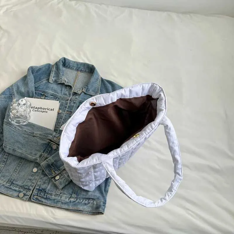 Winter New Waterproof Space Cotton Shoulder For Women Large Capacity Handbag Shopping Tote Lady Crossbody Bag_voghion.com