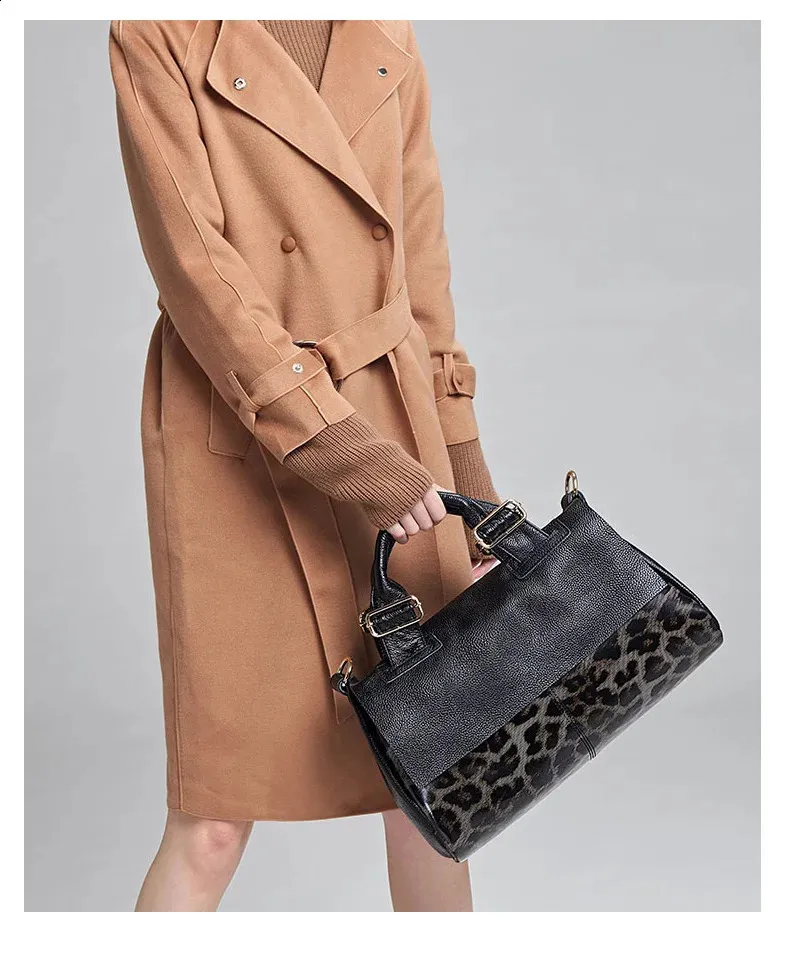 Aidrani Women's Genuine Leather Handbag, Premium Leopard Print Bag_voghion.com
