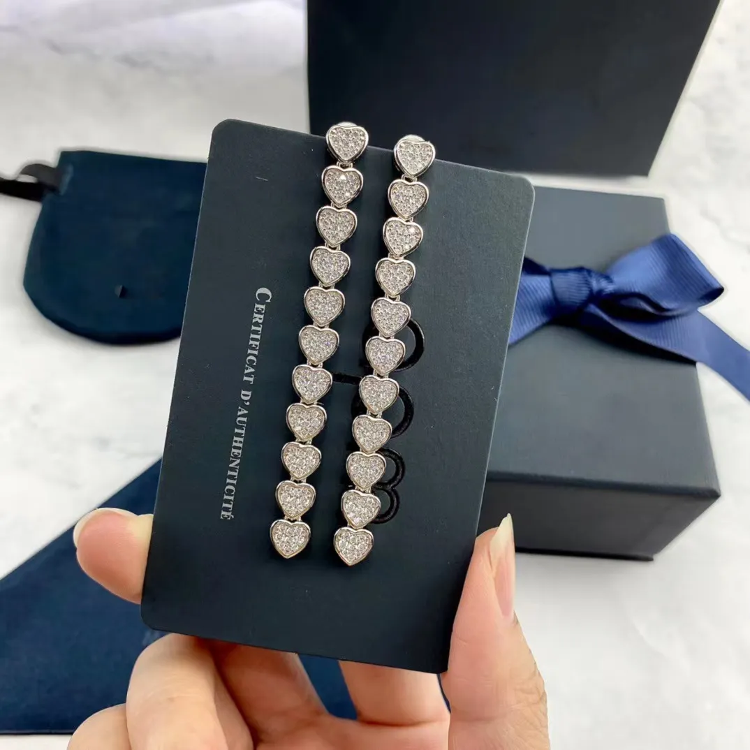 Une marque amour coeur bracelet concepteur pour les femmes charme perle élégant coeurs roses diamant turquie cohérent tennis ongles_voghion.com