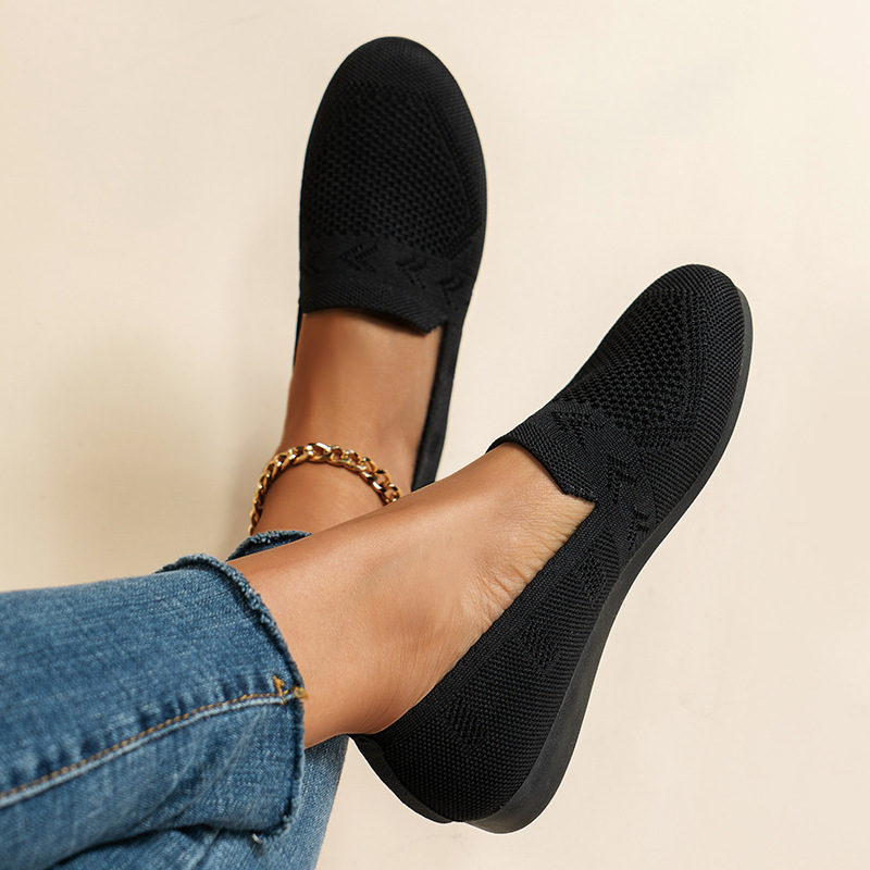 Damen Einzelschuhe Damen Leichte Schnitt Casual Flache Lazy Loafer_voghion.com