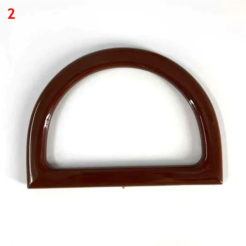 1PC D-Form Harzgriff für handgefertigte Handtaschen-Geldbörsenrahmen DIY Frauen gewebte Accessoires Mode-Taschengriffe_voghion.com