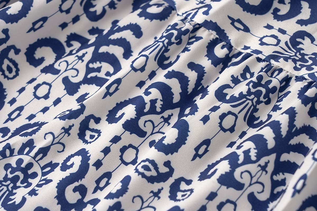 Abito da donna con gonna corta casual con scollo a V allentato estivo 2023_voghion.com
