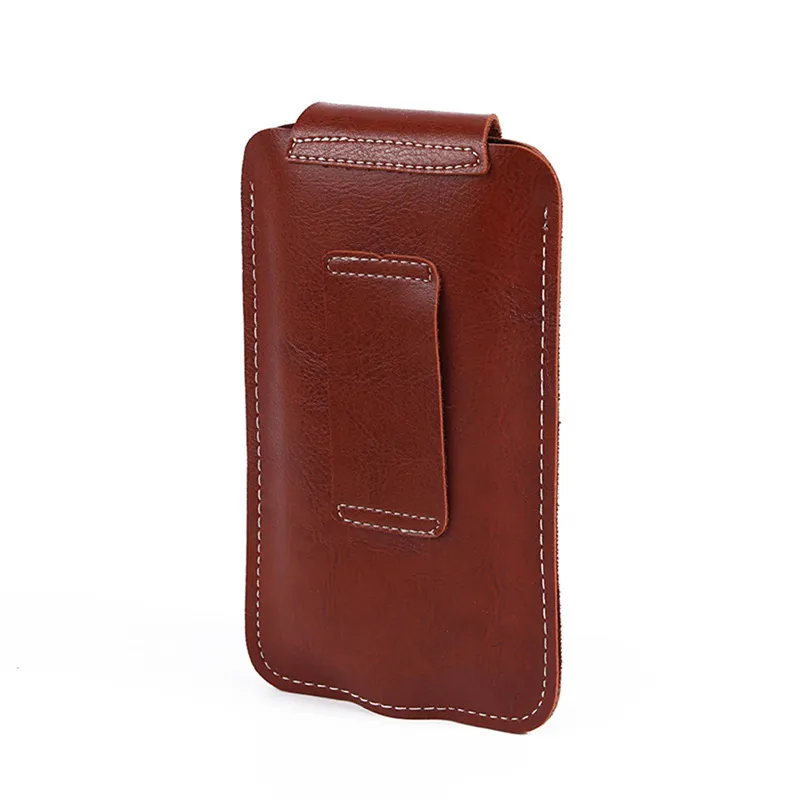 Fashion Men PU Leather Mobile Phone Pack Outdoor Multifunction Belt Clip Mini Bag Wholesale Waist Purses_voghion.com