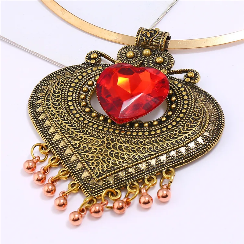 Collana girocollo statement etnica per donna metallo retrò_voghion.com