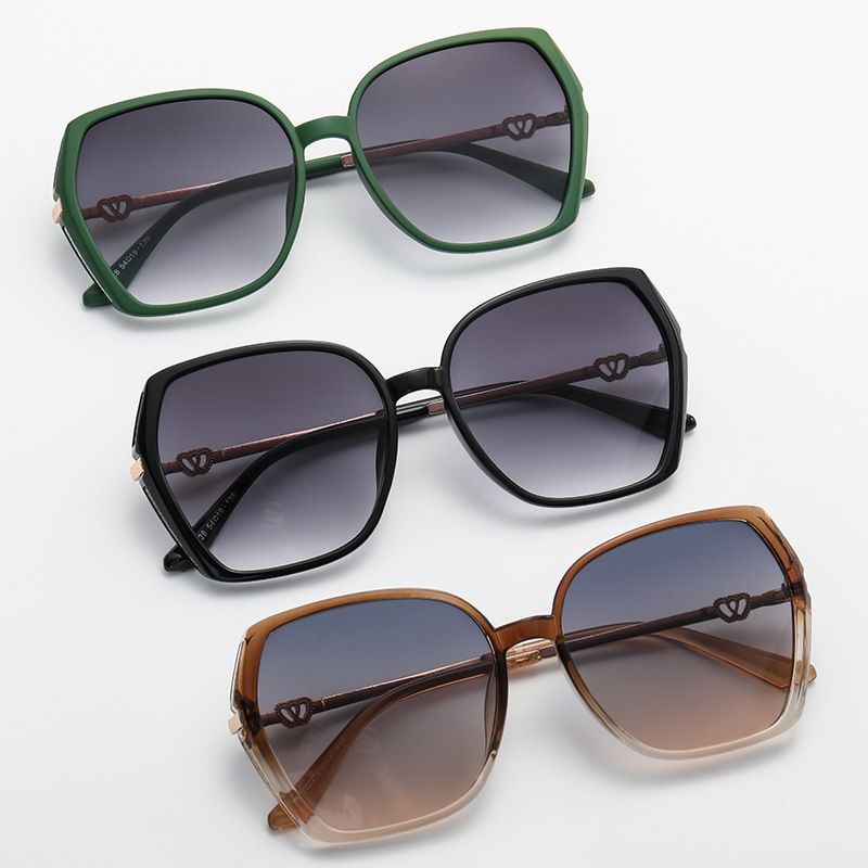 Lunettes de soleil unisexes Dia anti-ultraviolets à grande monture_voghion.com