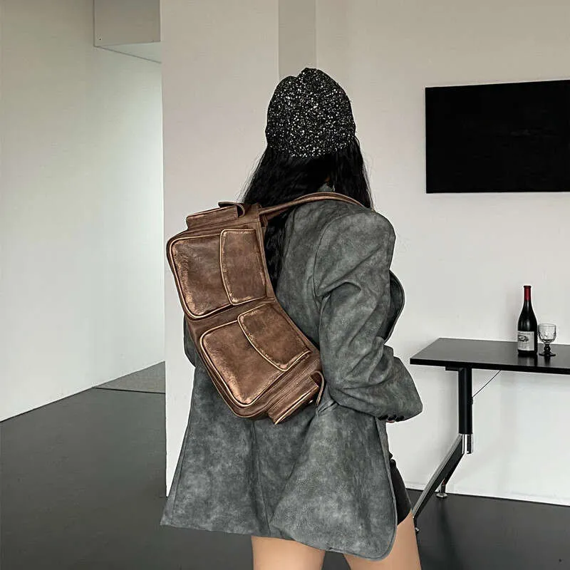 Vintage Y2k Women's Underarm Designer Large Capacity Handbag Wallet New Motorcycle and Bicycle Multi Pocket Shoulder_voghion.com