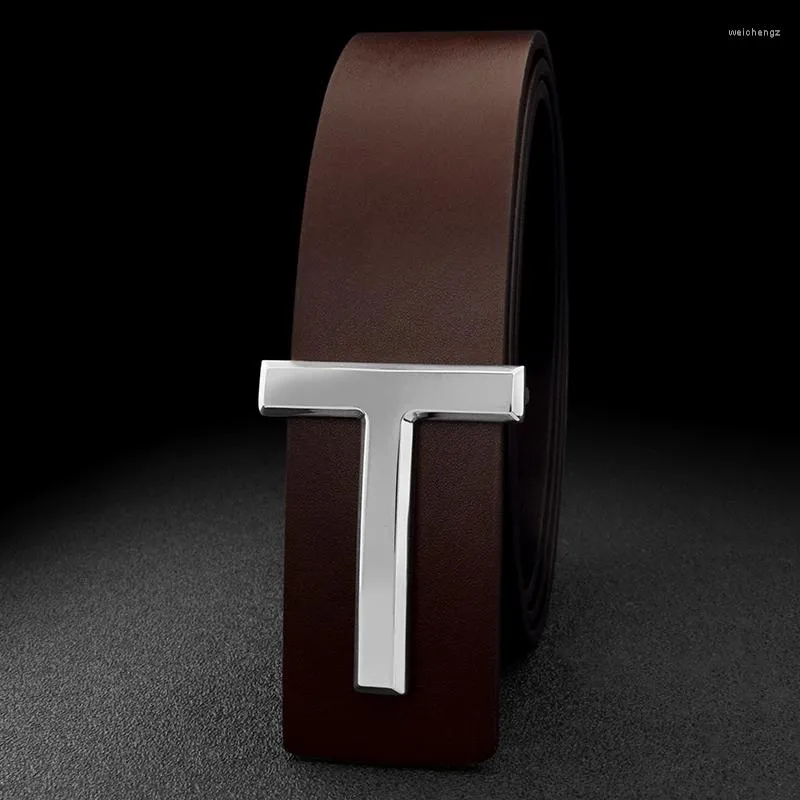 Echte leren riem voor dames en heren in een elegante stijl_voghion.com