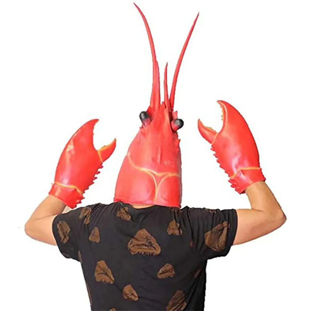 Lustige Krabbenscheren Handschuhe Waffe Requisiten Halloween Cosplay Kostüm Tier Hummer Maske Party Karneval Zubehör 240_voghion.com