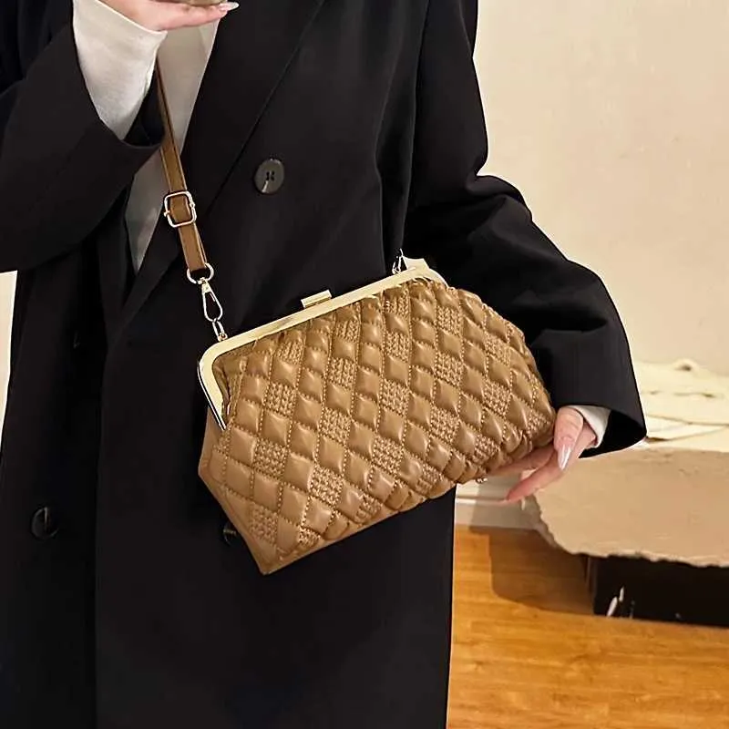 Borsa da sera in pelle PU da donna, borsa a tracolla, marchio di design, da donna, con tracolla, di alta qualità, SacC241211_voghion.com