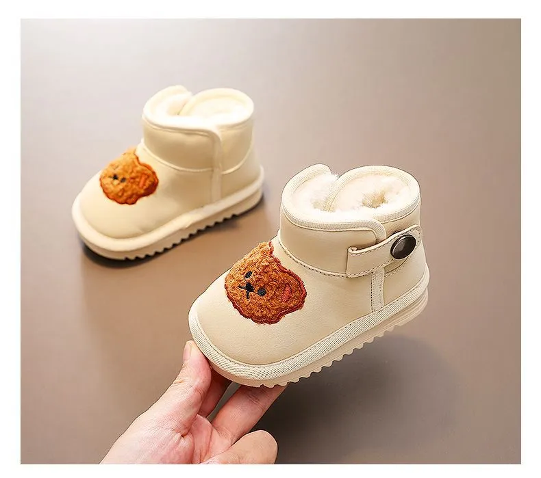 Chaussures d'hiver pour enfants, nouvelles bottes antidérapantes pour bébés, bottes de neige Kidsnest pour garçons et filles, épaisses et chaudes, en peluche, tailles_voghion.com