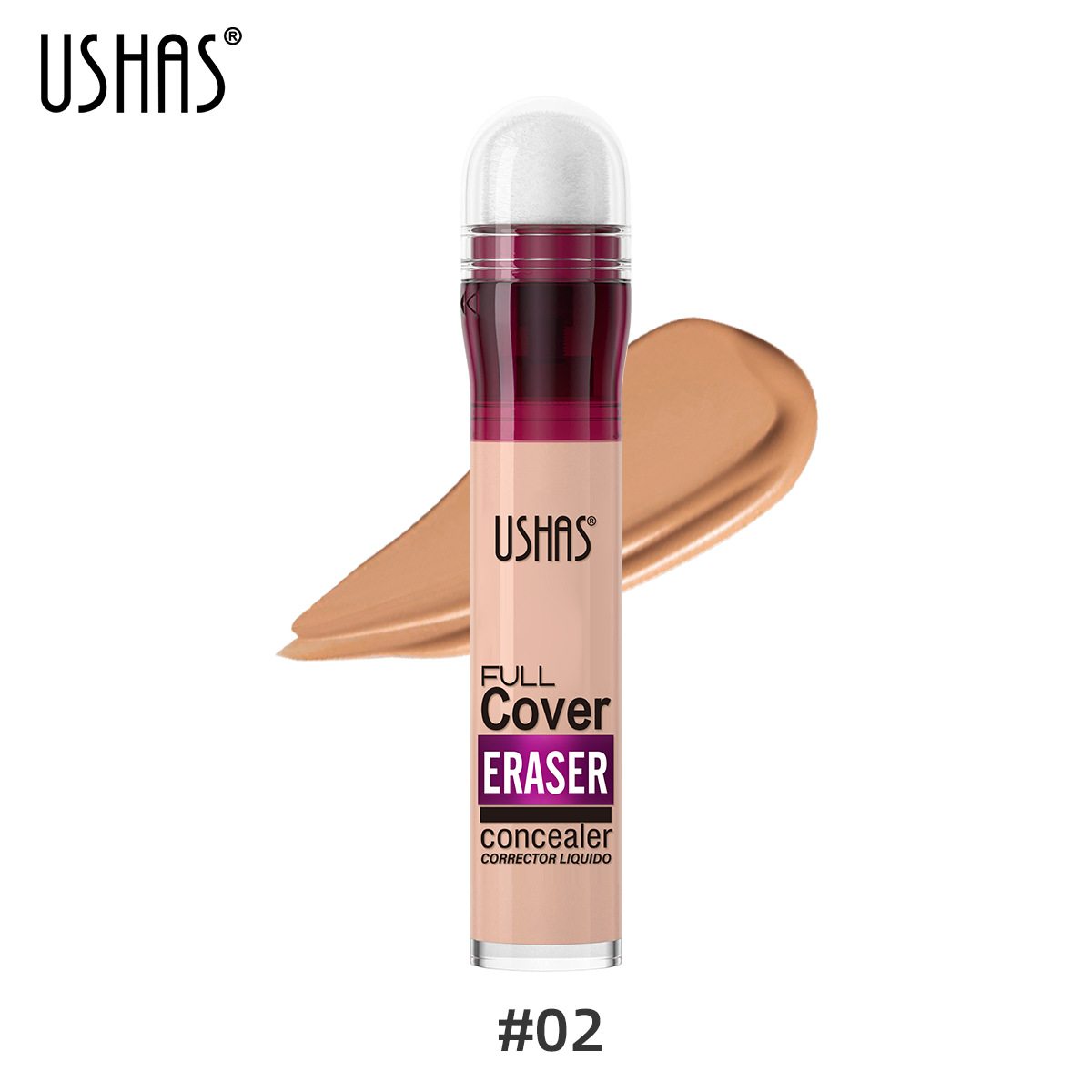 USHAS12 barevná houbička na hlavu make-up držící korektor tekutý odolný voděodolný nude_voghion.com