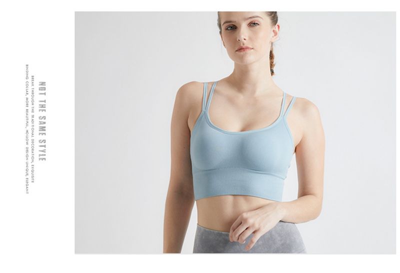 Het dragen van een alles-in-één sport voor vrouwen, Xia Meibei, Yoga, Fiess, BH, Hardlopen, Cross schokabsorberend, Gebundeld_voghion.com