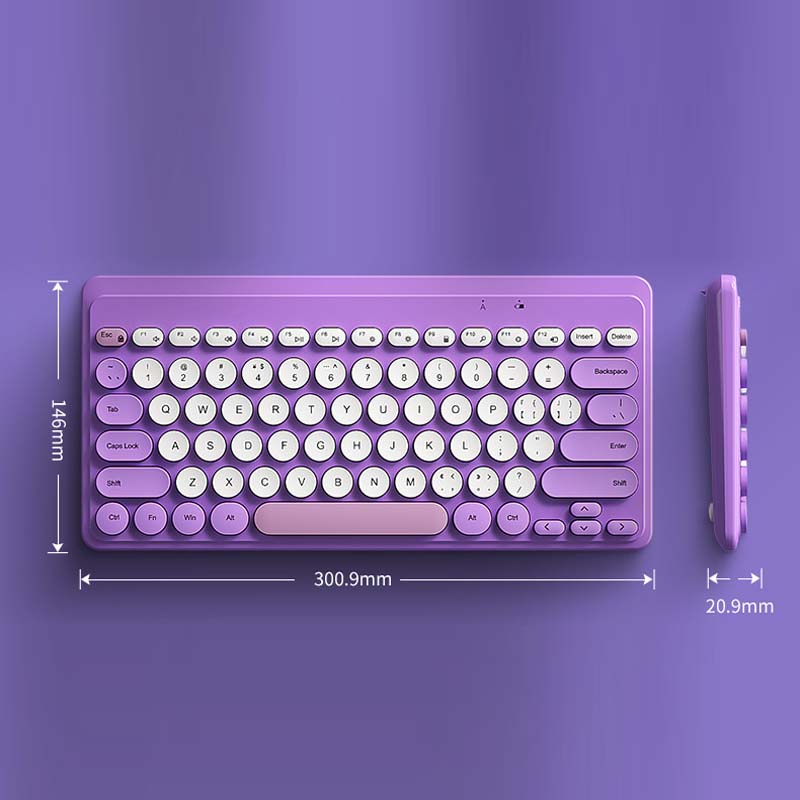 Trådløst Bluetooth-tastatur Minitastatur Oppladbart Android iOS Windows For nettbrett ipad mobiltelefon Bærbar_voghion.com