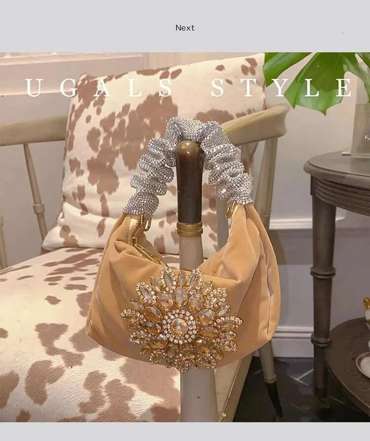 Borsa a mano da donna con glitter scintillanti Rhies Dia, da sera, alla moda, da sposa, da festa, pochette, borsa a tracolla_voghion.com