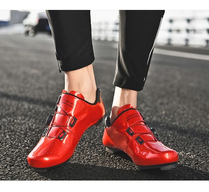 Cost performance Men's ultra light self-locking professional flat shoes, optional D-pedal, road bike compeon_voghion.com