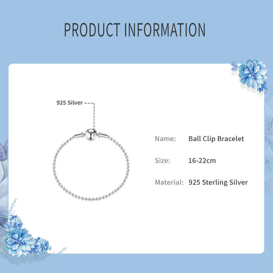 Authentic 100% Sterling Sier ESSENCE COLLECTION Beaded Bracelets & Bangles Fit DIY Pan Beads Charms Women Jewelry_voghion.com