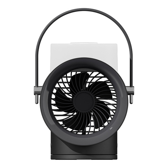 Portable Wireless Fan Dual Sprayer Humidifier Air Cooler Aroma Diffuser 4000mAh USB Rechargeable Cooling Fan With Night Light_voghion.com
