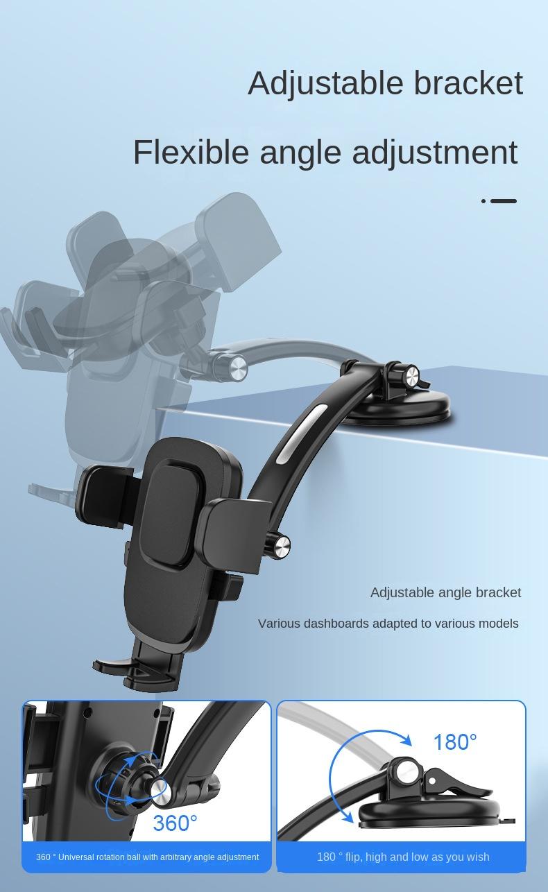Neuer Handyhalter mit Saugnapf für das Armaturenbrett, Navigationshalterung für die Windschutzscheibe, Halterung mit automatischer Verriegelung_voghion.com