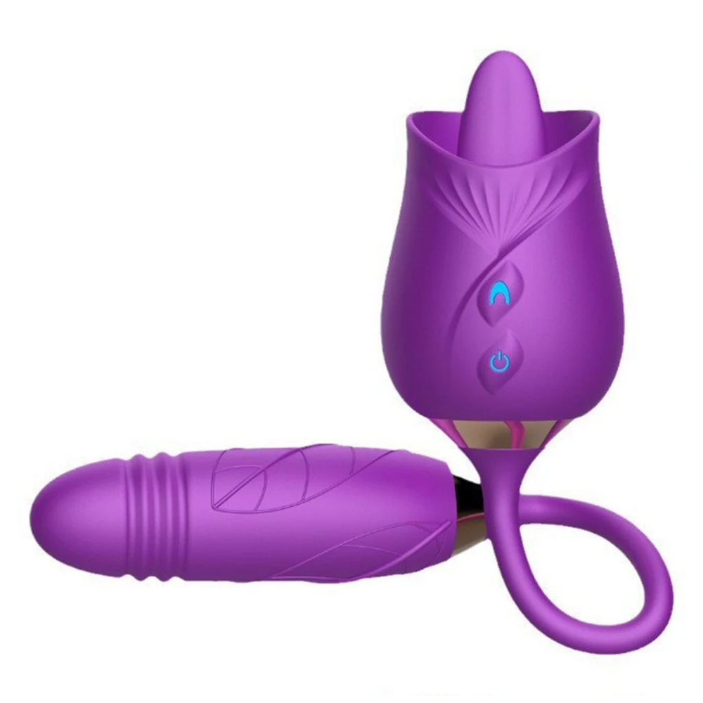 Rosenförmiger Saugvibrator Und G-punkt Vibrations-ei Für Damen_voghion.com