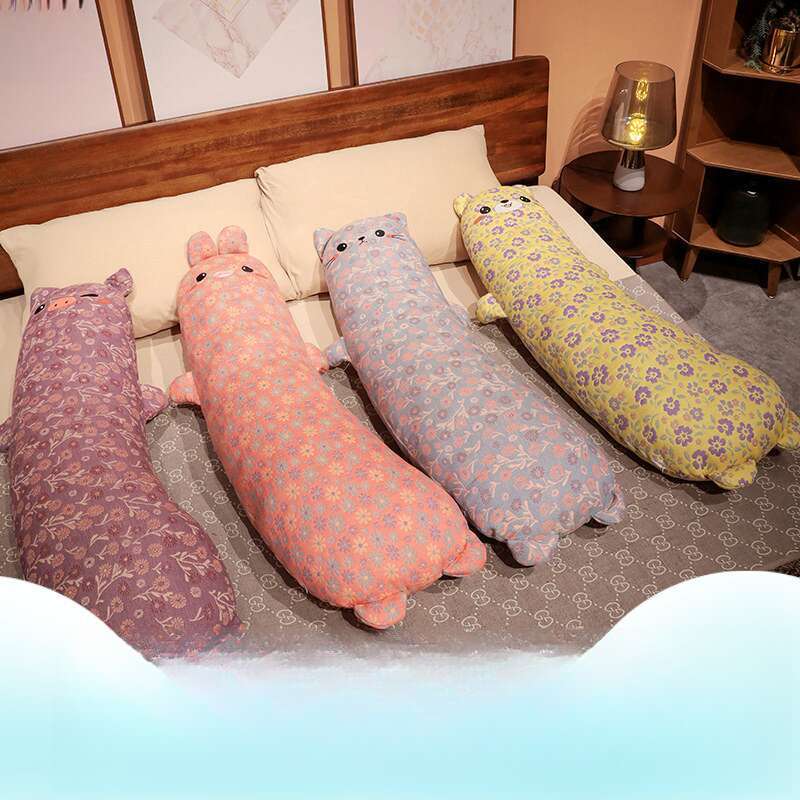 Triple Jacquard Animal Dolls Cartoon Long Plush Toys For Girls Sleep, Legs Clip Pillow_voghion.com
