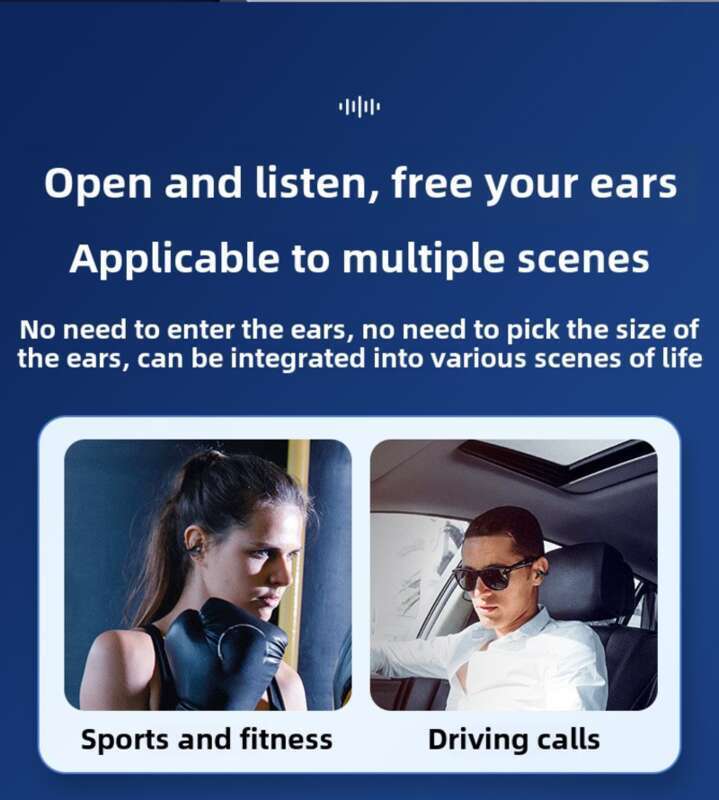 T7500 Bone Conduction Clip Type True Wireless Non In High Sound Quality Sports Ear Hanging Bluetooth Earphones_voghion.com